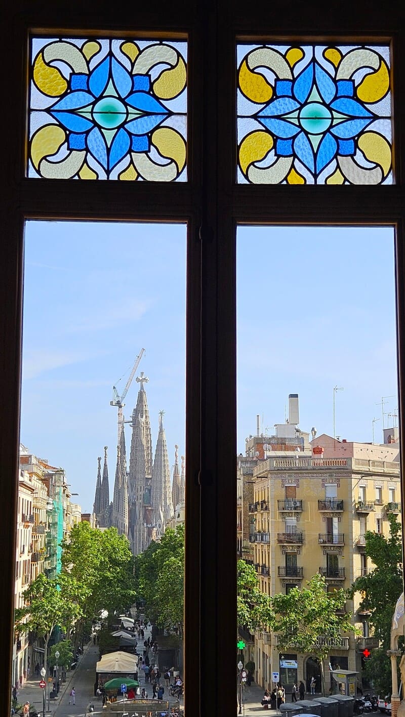 Hospital san pau view sagrada familia