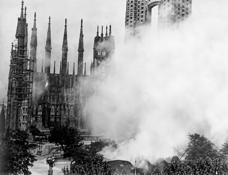 Sagrada familia fire