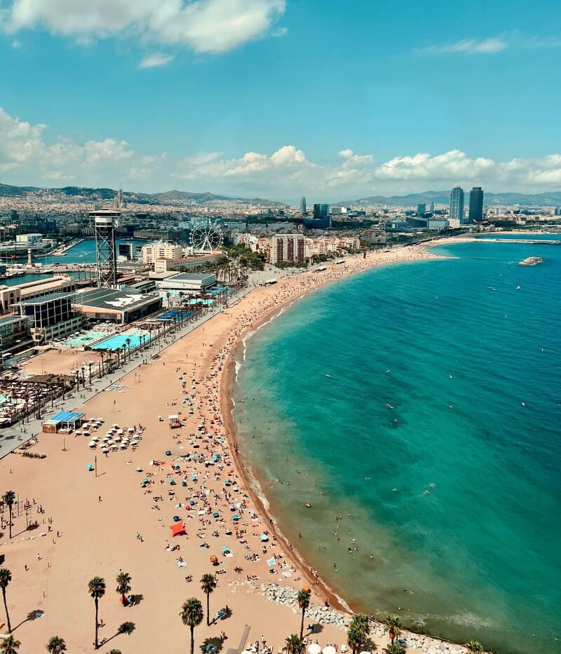 Barceloneta aerial