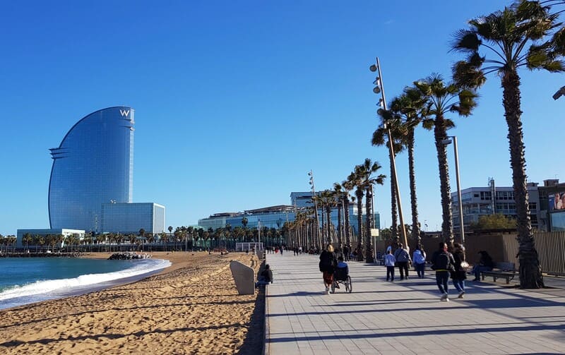 Barceloneta boardwalk