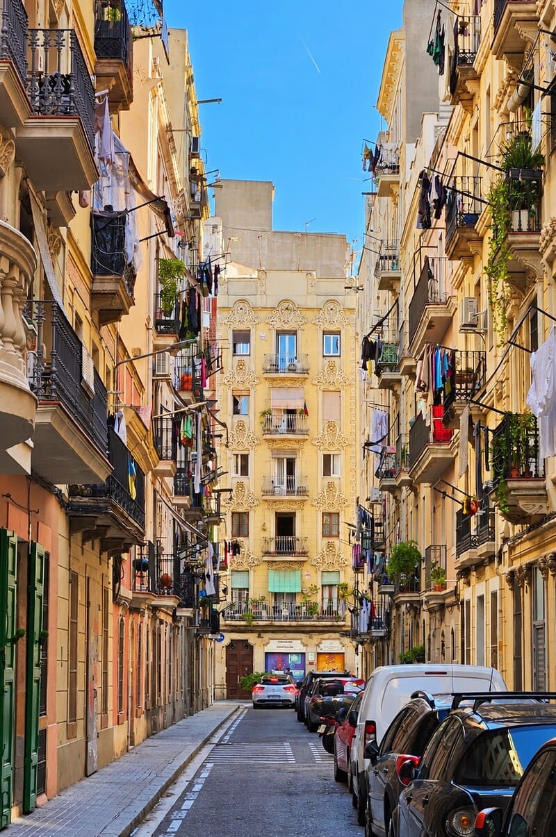 Barceloneta old fishermens street