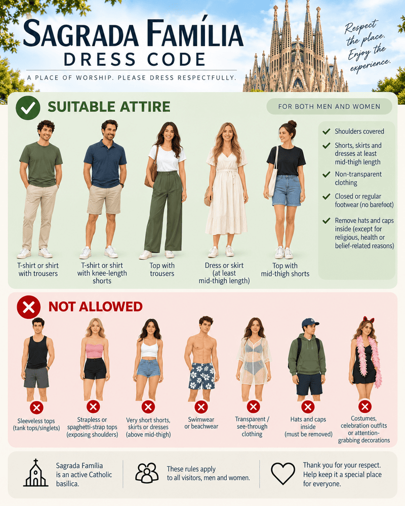 Sagrada familia dress code