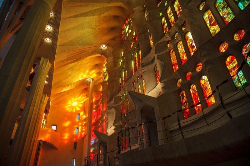 Sagrada familia lights